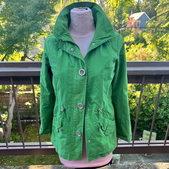 Weather Tamer Green hooded lined fall jacket vintage small - Picture 4 of 16